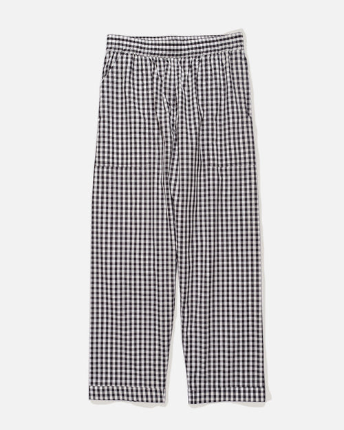 Night Pants Gauze Plaid in Black and White from the Phingerin Spring / Summer 2023 blues store www.bluesstore.co