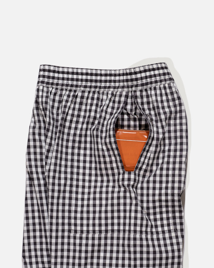 Night Pants Gauze Plaid in Black and White from the Phingerin Spring / Summer 2023 blues store www.bluesstore.co