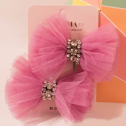 Rainbow Gift Box with 1 Embroidered Hair Band, 5 Holographic Scrunchies, 3 Claw Clips & 2 Tulle Hair Bows - Multi