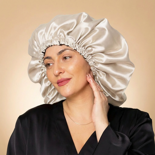 SARI CURLS | Schlaf- und Satin Box - Cream Special Satin Bundle SARI CURLS