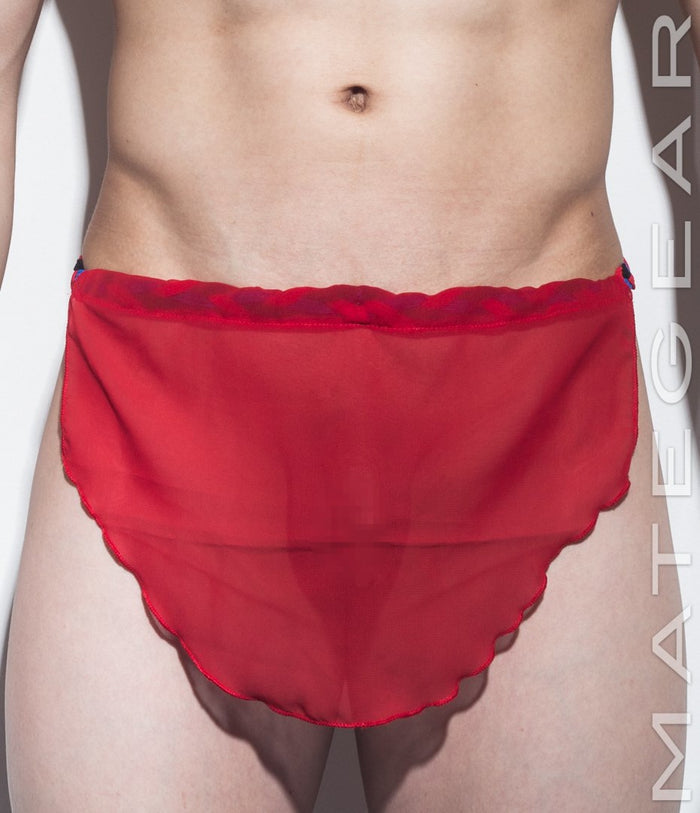 Sexy Men's Underwear Extreme Xpression Bikini - Po Dae (Black/Red/Blue Braided Band) - MATEGEAR - Sexy Men's Swimwear, Underwear, Sportswear and Loungewear