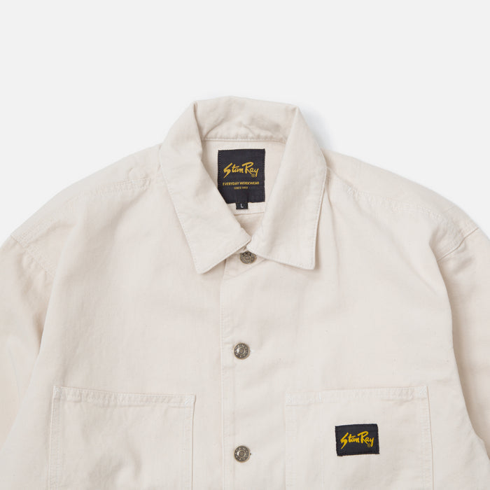 Classic Shop Jacket in Natural from the Spring / Summer 2020 Stan Ray collection blues store www.bluesstore.co