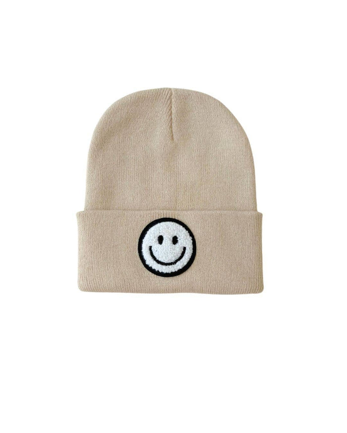 Smiley Baby & Kids Beanie | Beige: Toddler