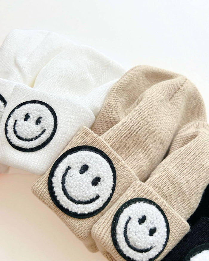 Smiley Baby & Kids Beanie | Beige: Toddler