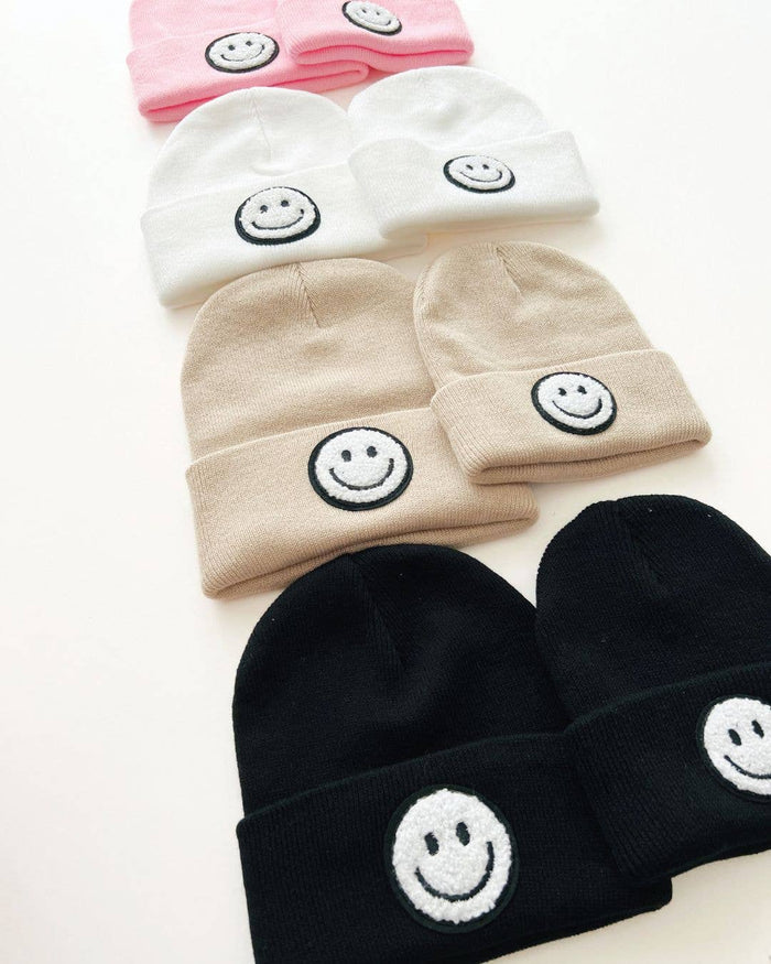 Smiley Baby & Kids Beanie | Beige: Toddler