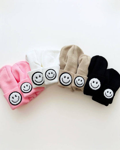 Smiley Baby & Kids Beanie | Beige: Toddler