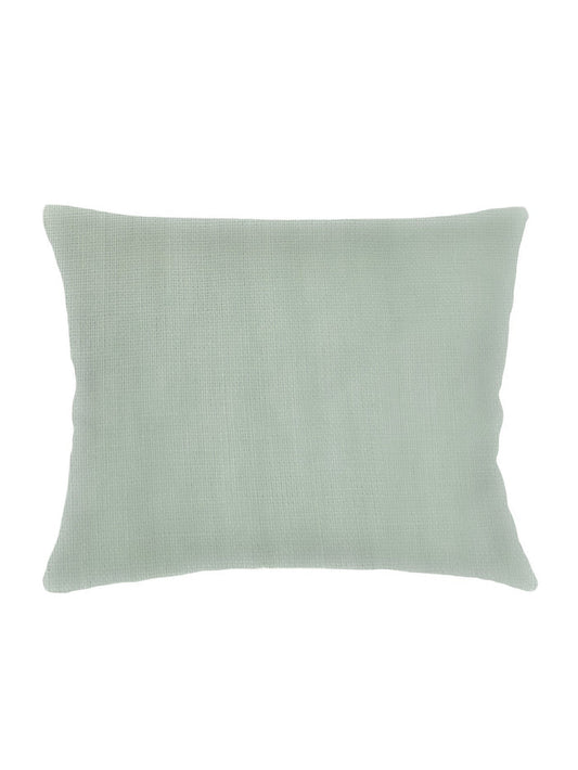 So Soft Linen Sage Green Dutch Euro Pillow 28x36-Down Alternative Fringe