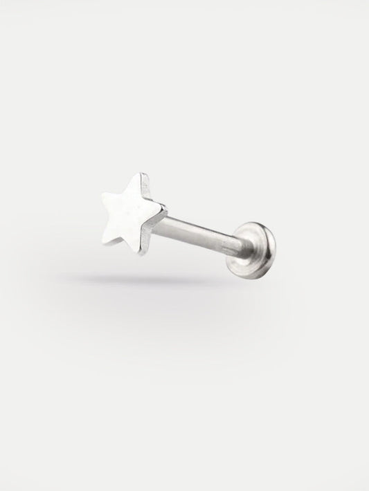Star Ear Stud 18G | Steel-Image 1