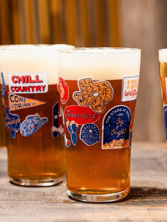 Texas Beer Glass