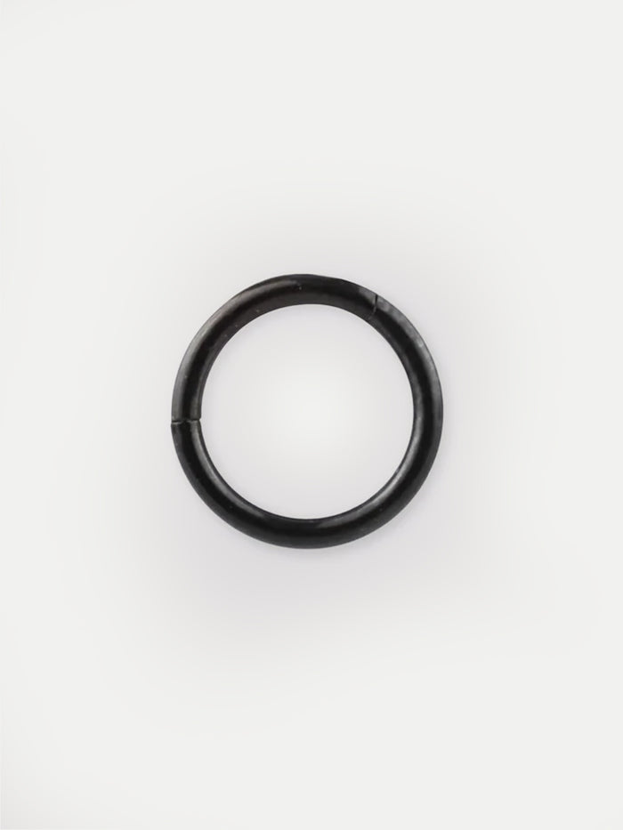 Titanium Plated Hinged Ring 16G | Black-Image 1