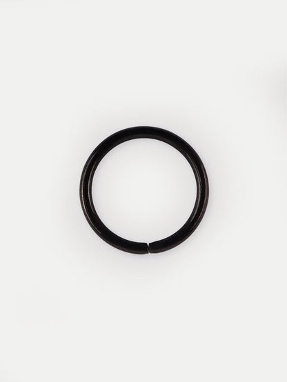 Titanium Plated Split Ring 18G | Black-Image 1