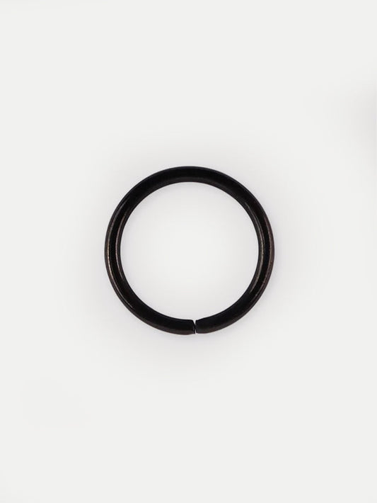 Titanium Plated Split Ring 18G | Black-Image 1