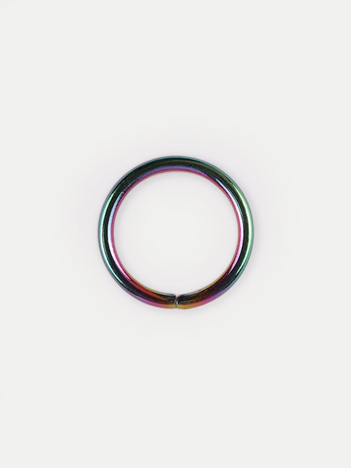 Titanium Plated Split Ring 20G | Rainbow-Image 1