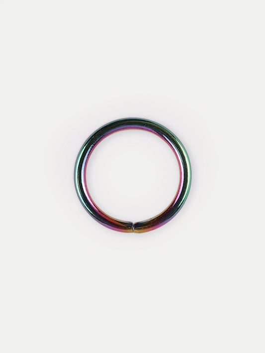 Titanium Plated Split Ring 20G | Rainbow-Image 1