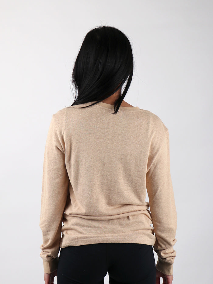 Unisex Organic Hemp Bamboo LS Tee | Oat-Image 5