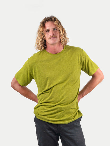 Unisex Organic Hemp Bamboo Tee | Avocado-Image 1