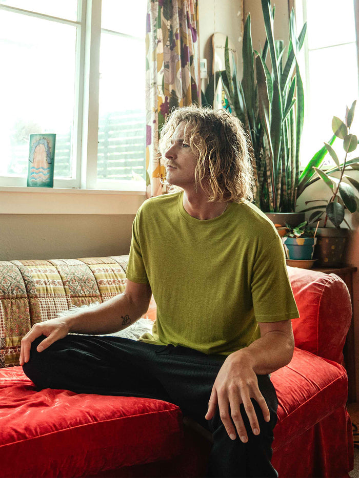 Unisex Organic Hemp Bamboo Tee | Avocado-Image 2