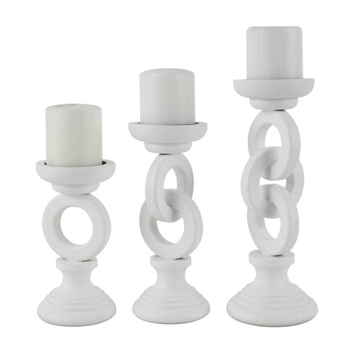 Wooden Chain Candle Holders